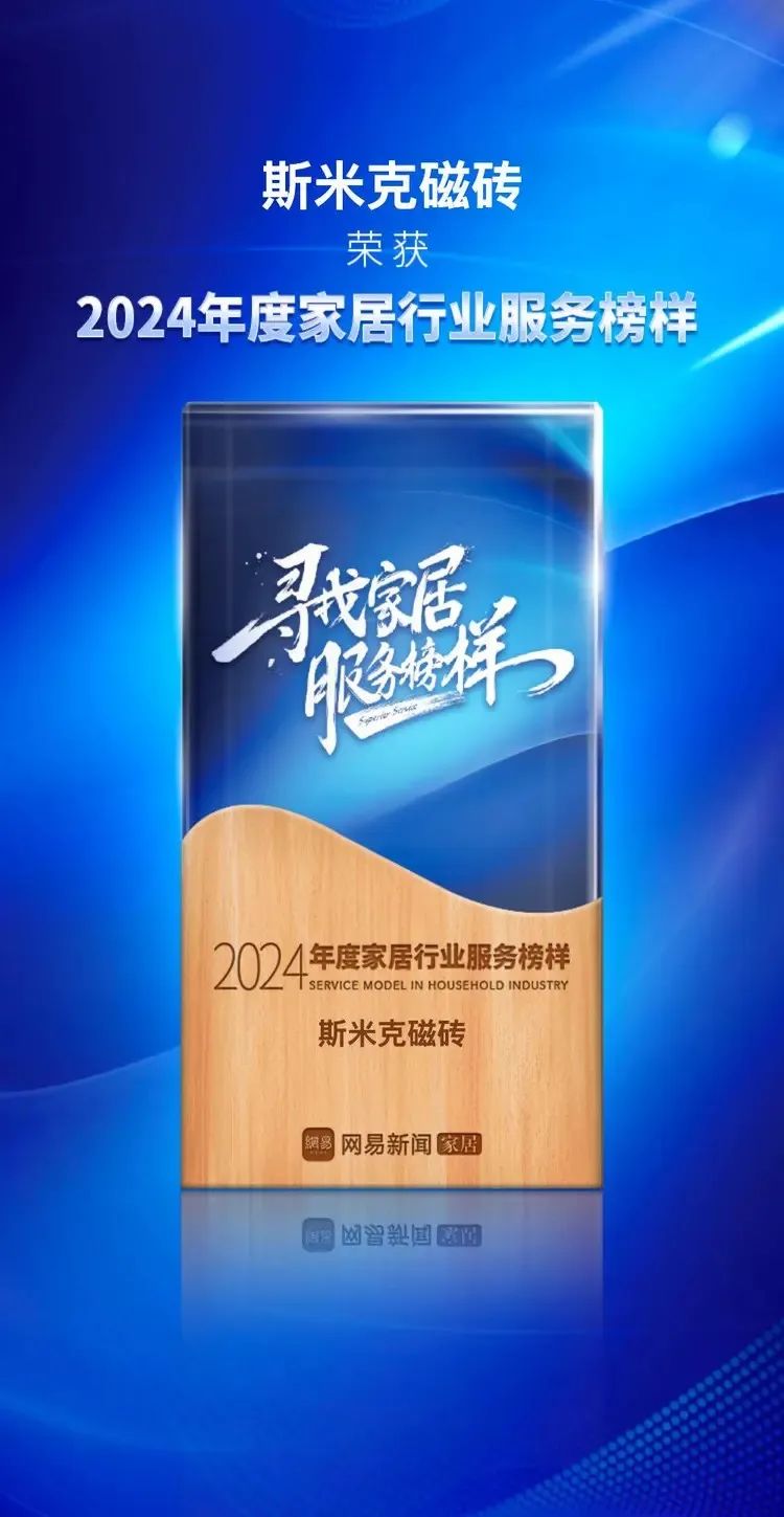 快讯 | 小蝌蚪视频网站磁砖荣获网易家居2024年度家居行业服务榜样